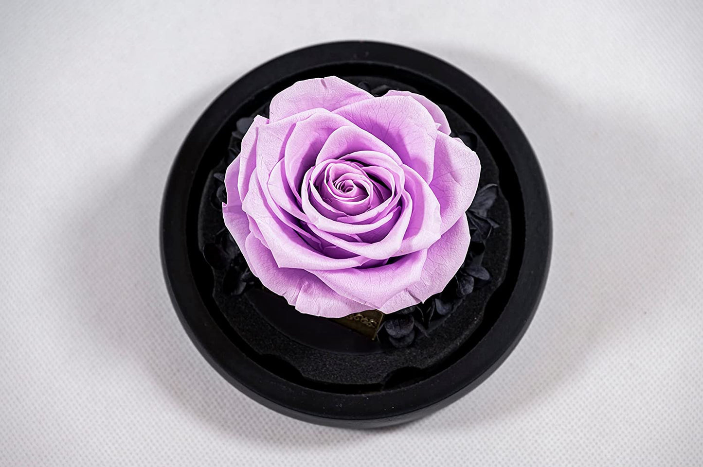 Luxuriöse Geschenkverpackung für Rose im Glas – stilvolles romantisches Geschenk