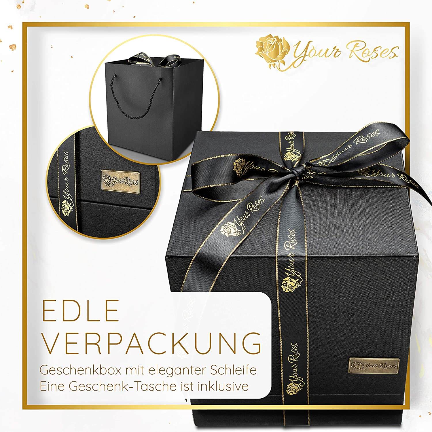 Premium-Rose im Glas in edler Geschenkbox – perfekte Präsentation für besondere Anlässe