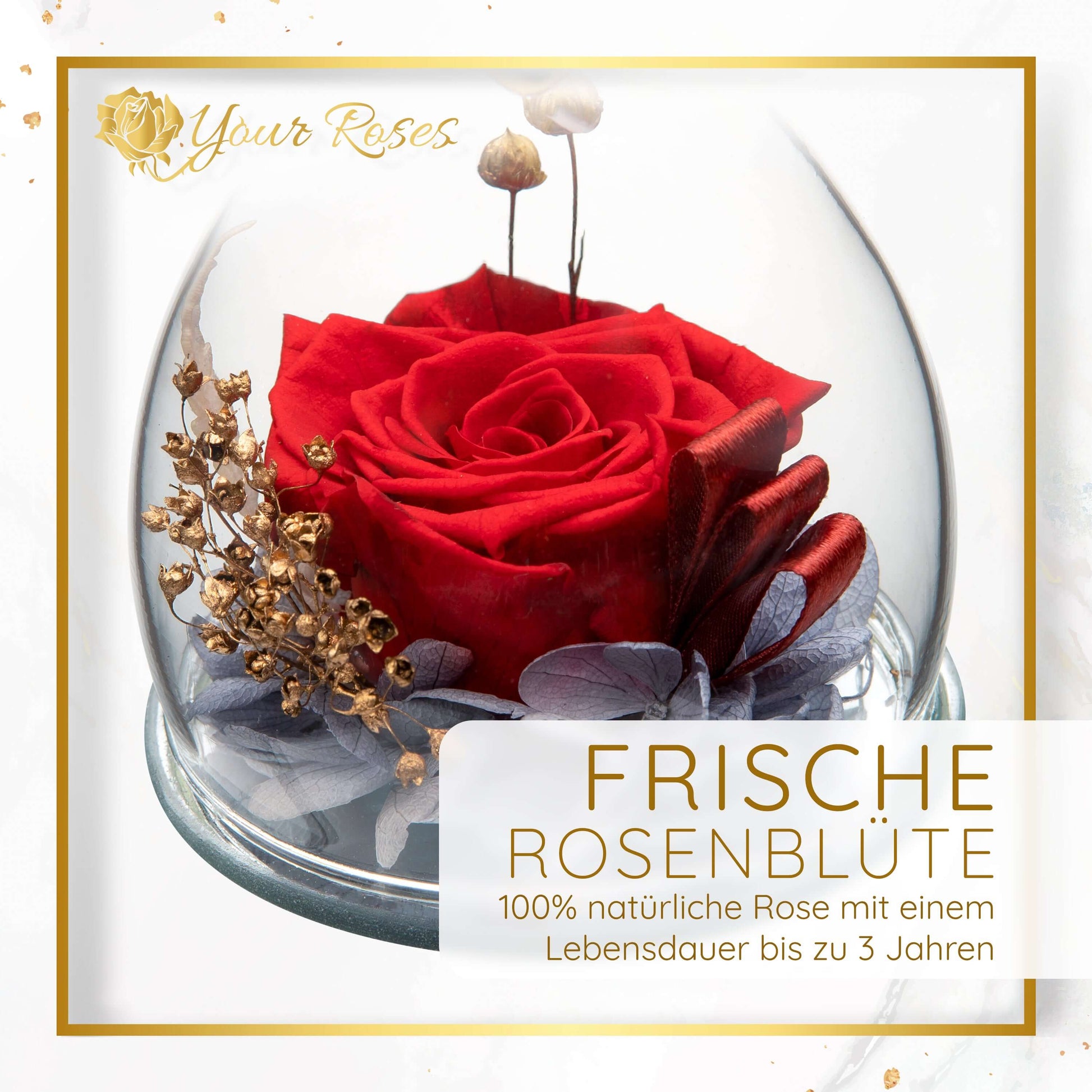 Geschenkbox mit Rose in Engelfigur – stilvolles dekoratives Geschenk